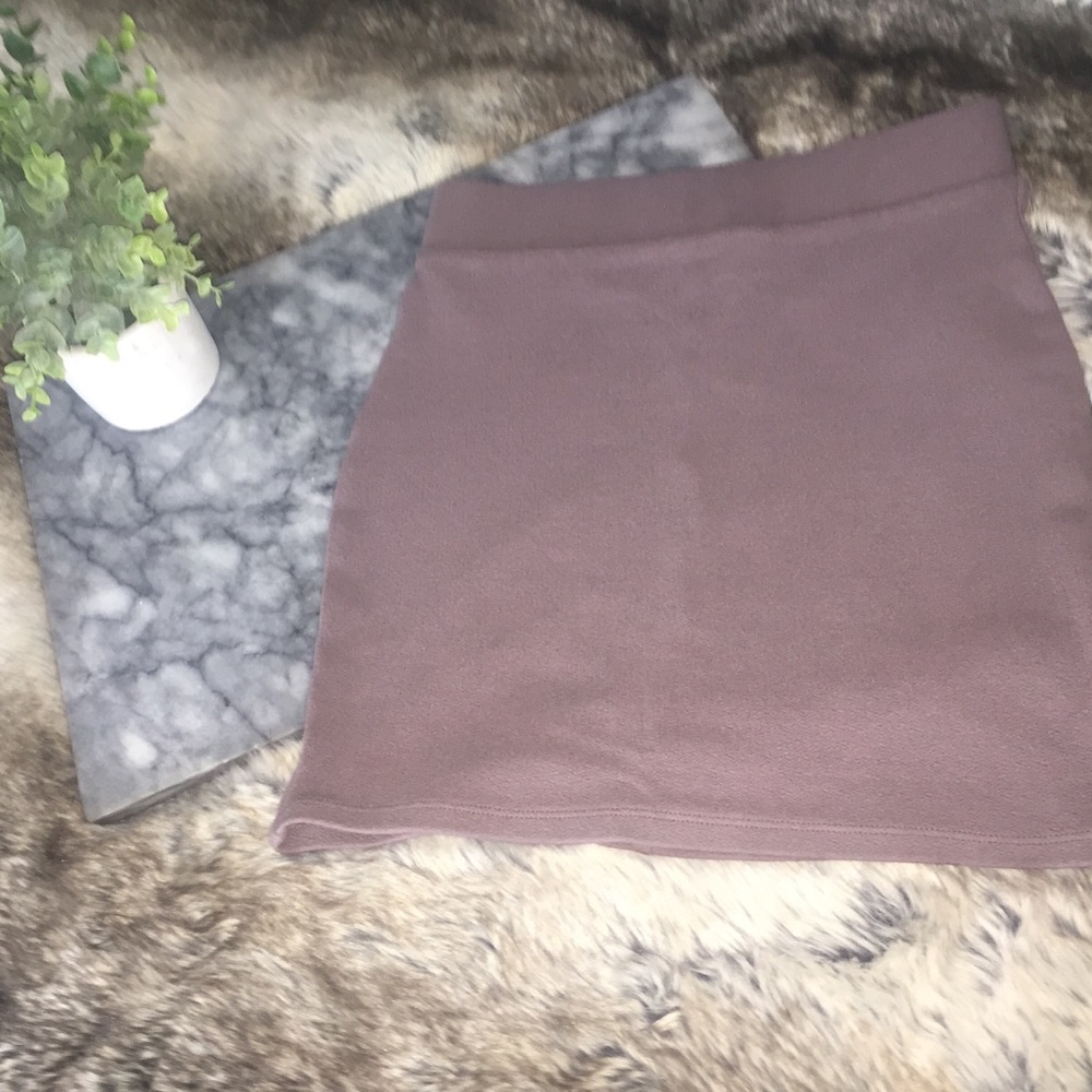 Mauve Mini Pencil Skirt